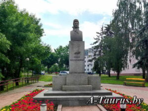 Город Гродно Памятник Ожешко в сквере